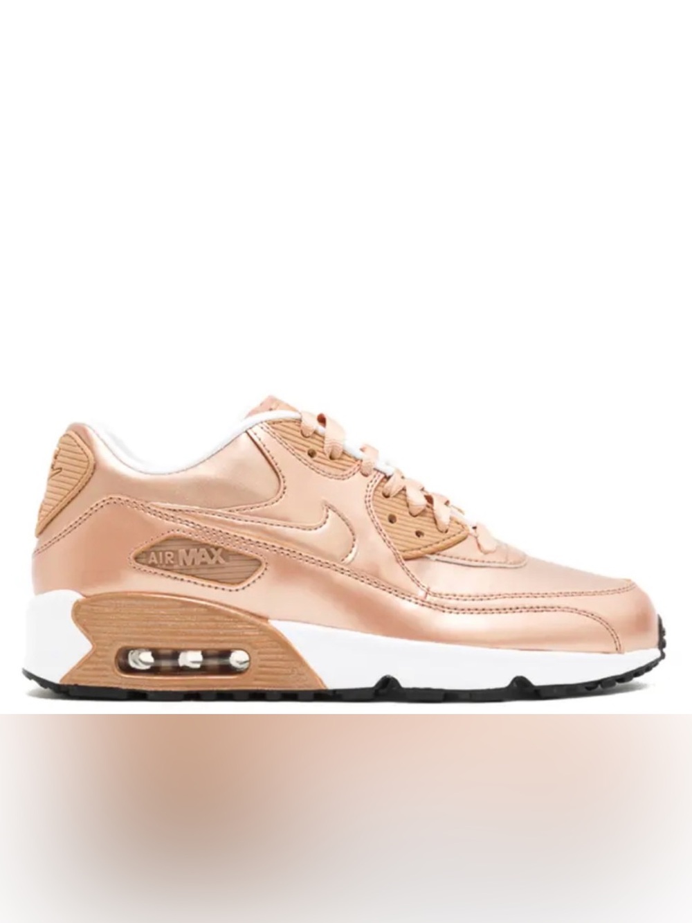 Nike Air Max 90 Girls Metallic Red Bronze
Rose Gold, Big Girl 4Y, Women’s 5.5, 6